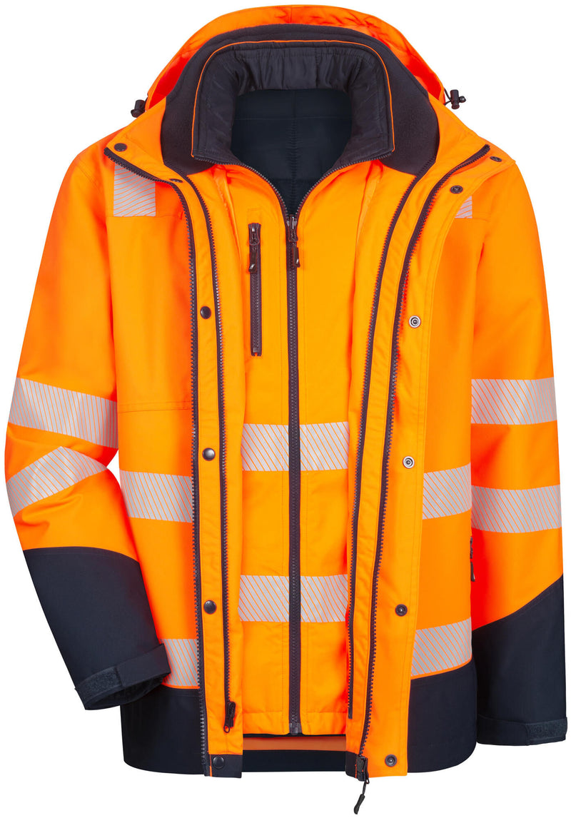 Load image into Gallery viewer, Nitras safety fluorescerend jack motion tex viz plus safety jackets gr. xl nitras motion tex viz