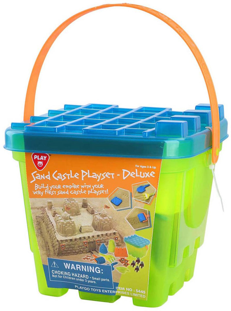 Afbeelding laden in galerijviewer, Playgo strandset kasteel met accessoires, 21dlg.