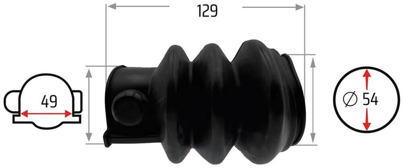 Load image into Gallery viewer, Nb parts faltenbalg bellows 49 54 mm nb-parts