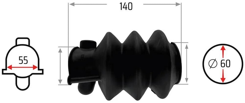 Afbeelding laden in galerijviewer, Nb parts faltenbalg bellows 55 62 mm nb-parts