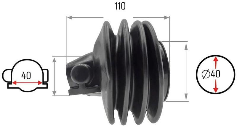 Afbeelding laden in galerijviewer, Nb parts faltenbalg bellows 40 70 mm nb-parts