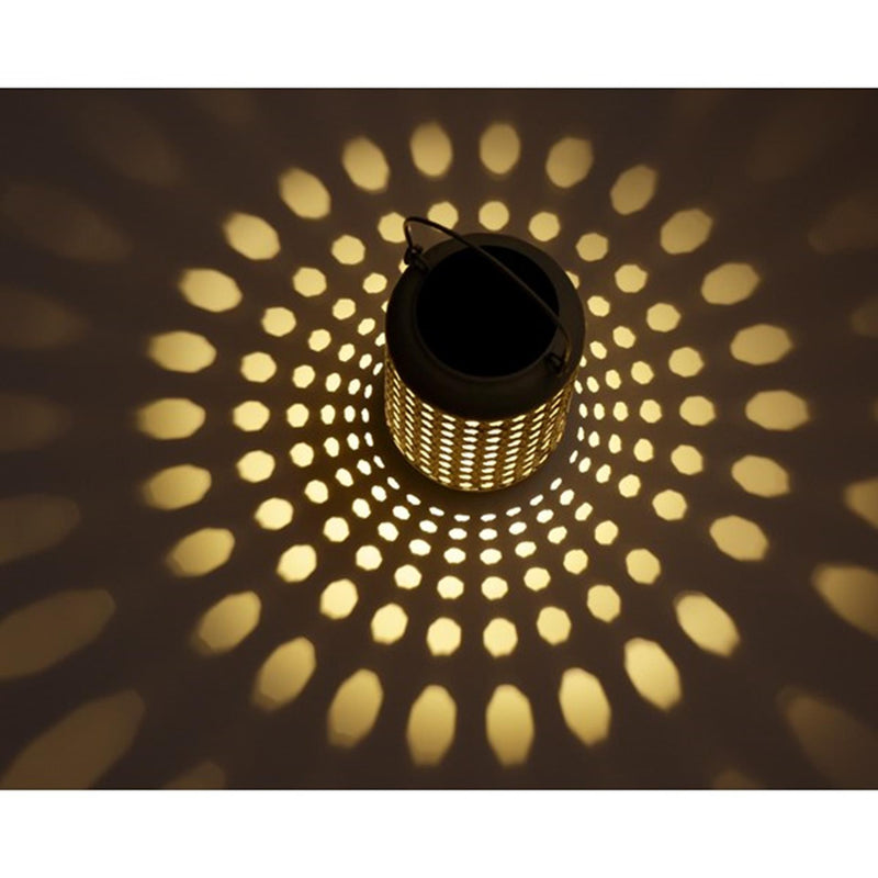 Cargue la imagen en el visor de la galería, Lumineo led solar lantaarn ã˜12-h17cm metaal warmwit