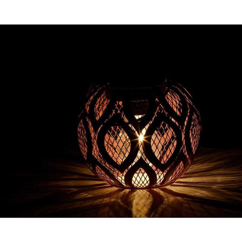 Cargue la imagen en el visor de la galería, Lumineo solar lantaarn dia13.5-h12.5cm- verkrijgbaar in lichtgroen, roze of taupe