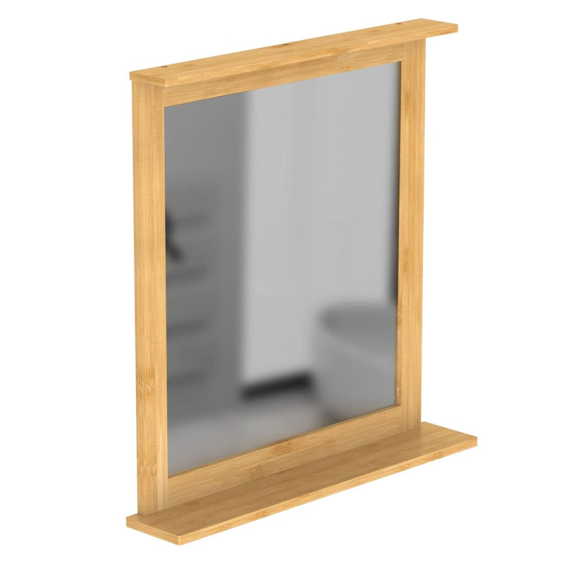 Load image into Gallery viewer, Eisl spiegel met bamboeframe 67x11x70 cm