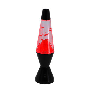 ギャラリービューアに画像をロードする, Merkloos lava lamp vulkaan zwart rood