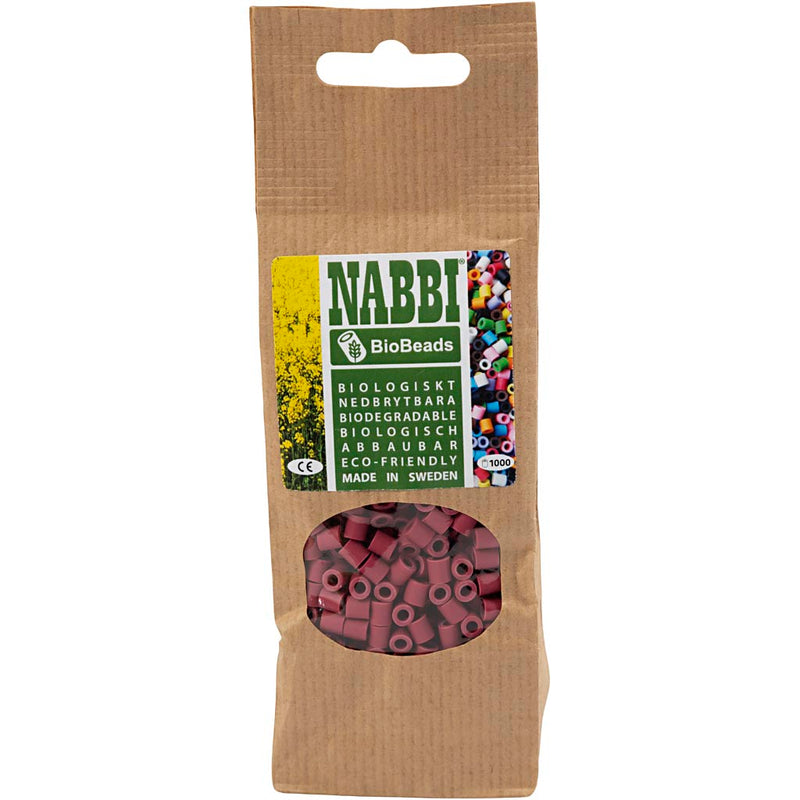 Afbeelding laden in galerijviewer, Https: www.cchobby.nl biobeads-van-nabbi-afm-5x5-mm-gatgrootte-2-5-mm-medium-burgundy-1000-stuk-1-doos