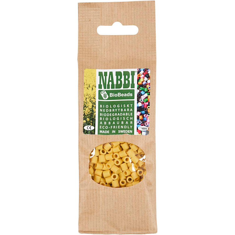 Load image into Gallery viewer, Creativ company nabbi biobeads 5x5mm geel - 1000st.