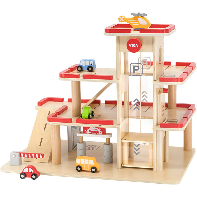 ギャラリービューアに画像をロードする, Vigatoys http: www.cchobby.nl viga-speelgoedgarage-afm-58x37x45-3-cm-1-stuk-1-doos