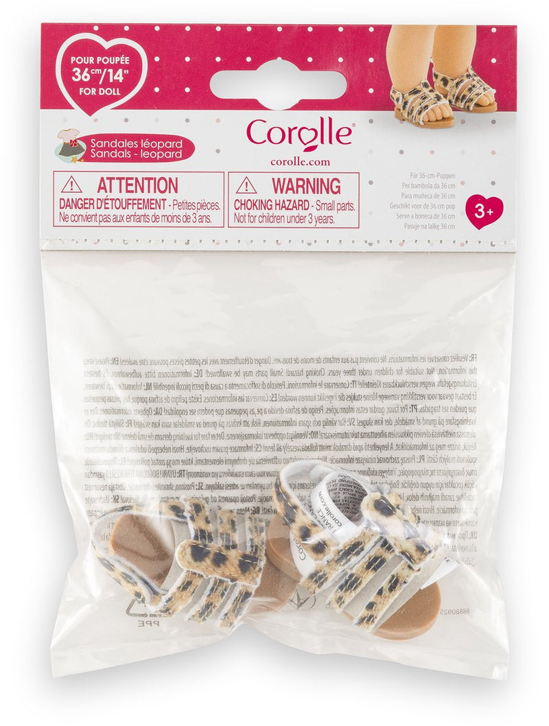 Afbeelding laden in galerijviewer, Corolle ma poppen sandalen luipaard - 36cm