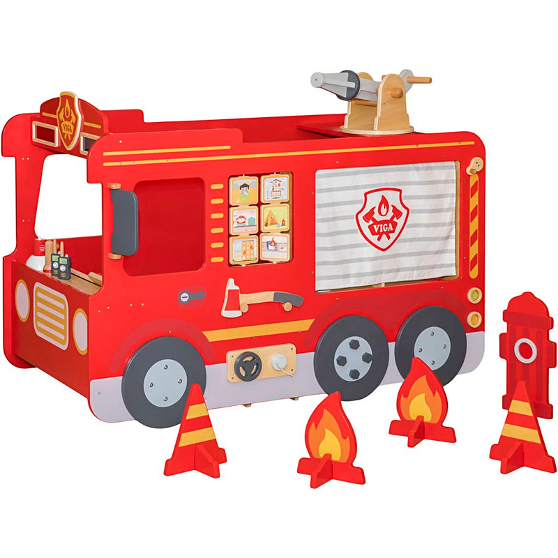 Chargez l'image dans la visionneuse de la galerie, Https: www.cchobby.nl viga-grote-brandweerwagen-h-109-cm-l-150-cm-b-101-cm-1-set