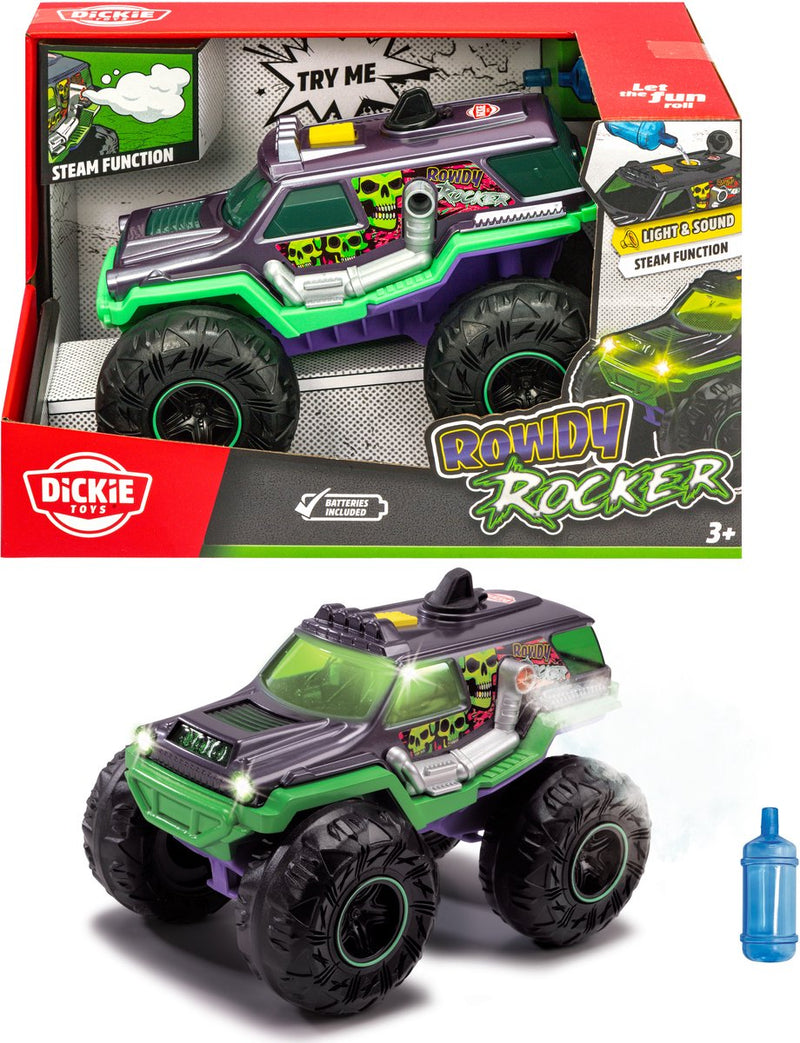 Afbeelding laden in galerijviewer, Dickie toys - modelauto rowdy rocker - licht en geluid - 22cm
