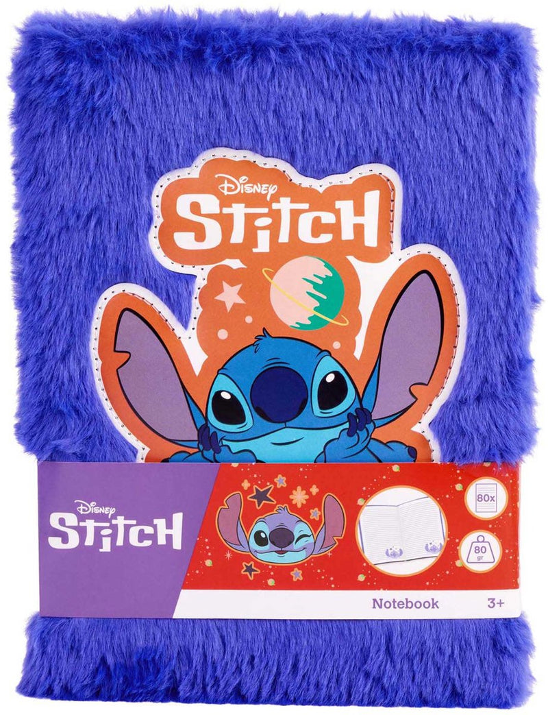 Afbeelding laden in galerijviewer, Canenco stitch pluche notitieboek donkerblauw