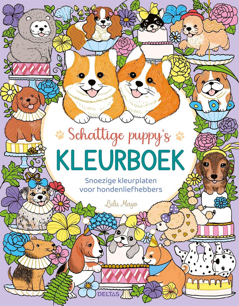 Afbeelding laden in galerijviewer, Deltas schattige puppy's kleurboek - lulu mayo
