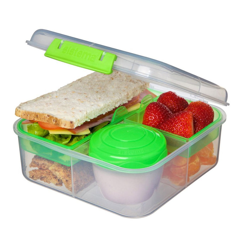 Load image into Gallery viewer, Sistema Sistema To Go Bento Cube Limegroen