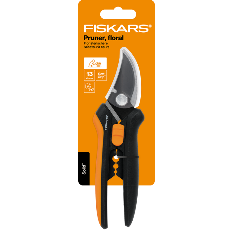 Afbeelding laden in galerijviewer, Fiskars sp14 solid snip bloemenschaar