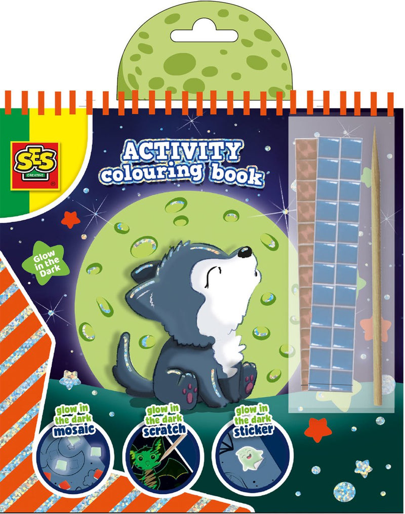 Afbeelding laden in galerijviewer, Ses creative ses doe kleurboek glow in the dark 3in1