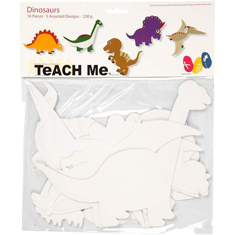 Afbeelding laden in galerijviewer, Https: www.cchobby.nl dinosaurussen-h-15-22-cm-b-24-25-cm-230-gr-wit-16-stuk-1-doos