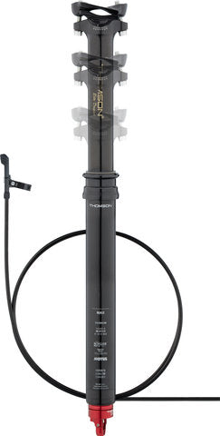 Load image into Gallery viewer, Thomson covert black 125 mm seatpost