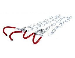 Load image into Gallery viewer, Set ophanghaken met ketting geplastificeerd