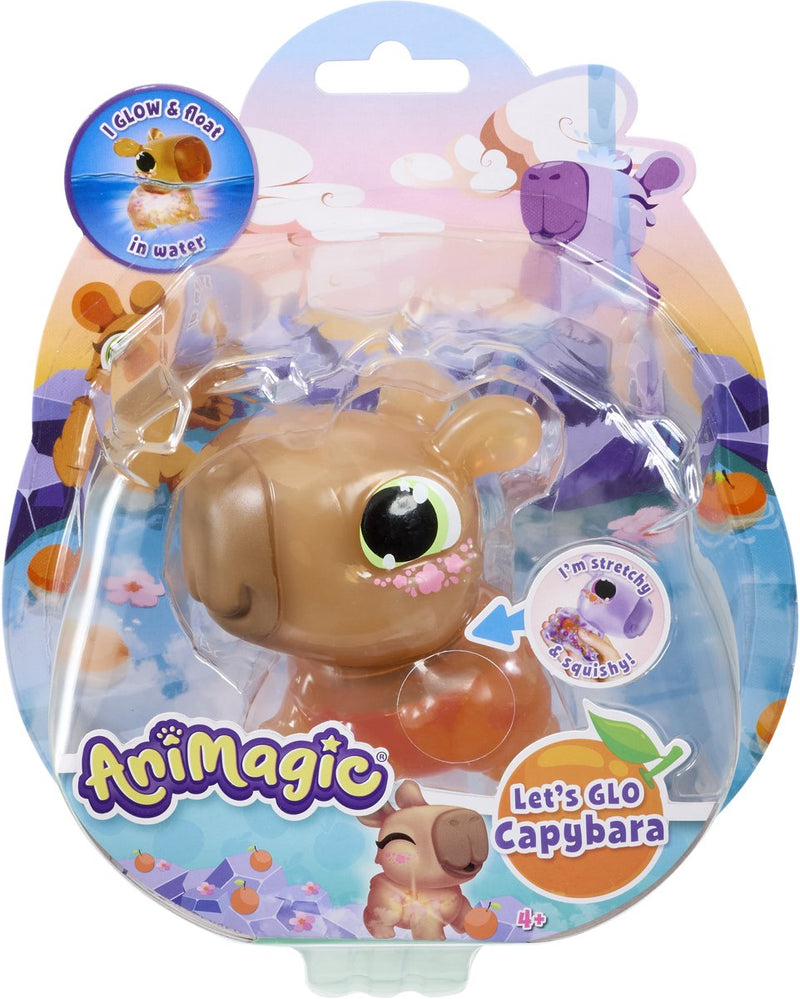 Afbeelding laden in galerijviewer, Goliath animagic let's glo capybara brown - speelfiguur - lichtgevende capybara