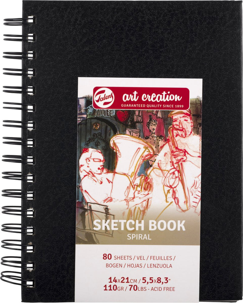 Afbeelding laden in galerijviewer, Talens art creation schetsboek spiraal 14x21cm 110 g 80v