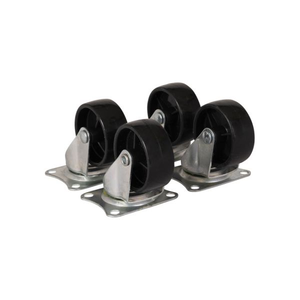 Load image into Gallery viewer, Trailergear 4 x zwenkwiel 50 mm. zwart