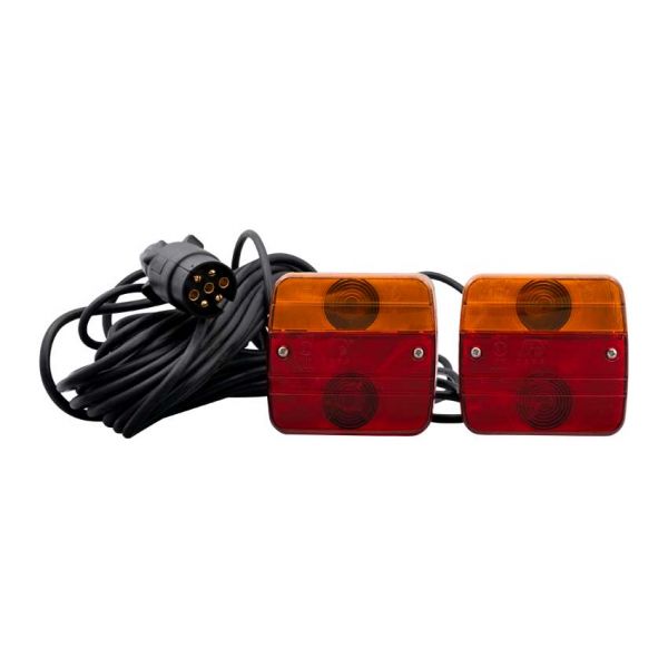 Load image into Gallery viewer, Trailergear verlichtingsset 7,5m 7-polig+ magneet