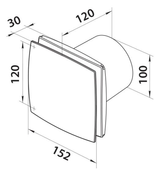 Laden Sie das Bild in Galerie -Viewer, Ventilator 100 mm silent met timer. vochtsensor - wit