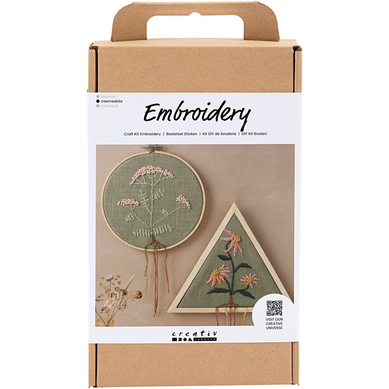 Load image into Gallery viewer, Creativ company https: www.cchobby.nl hobbyset-borduurwerk-borduurframe-dusty-groen-1-doos