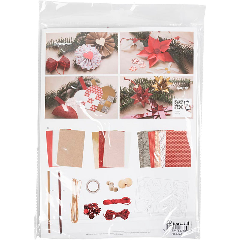 Load image into Gallery viewer, Creativ company https: www.cchobby.nl knippakket-kerstmis-naturel-rood-wit-1-doos