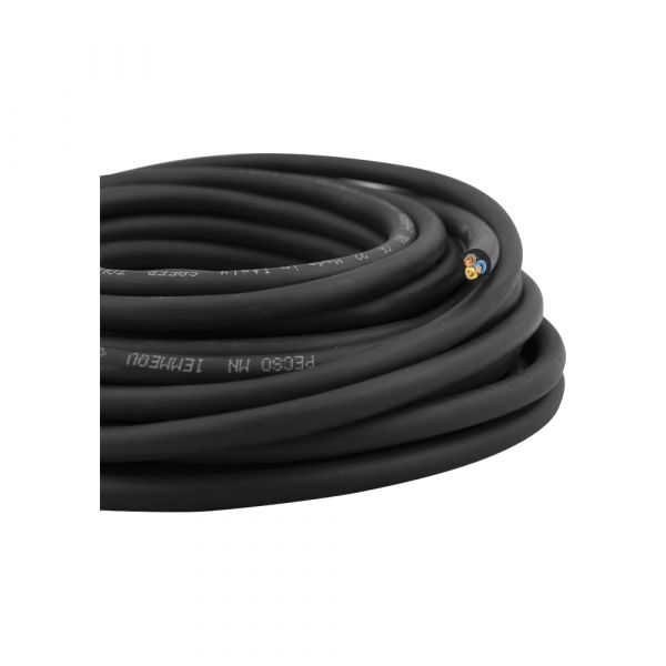 Load image into Gallery viewer, Q-link huishoudkabel 3x1.0 zwart 10 meters