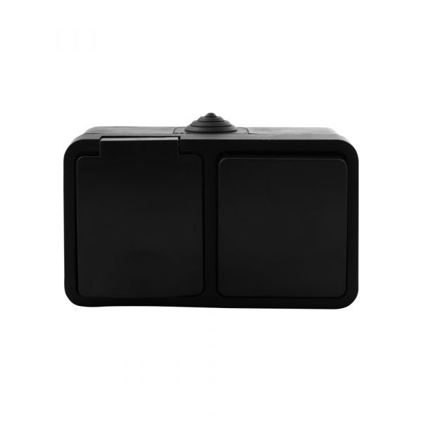 Load image into Gallery viewer, Q-link combinatie opbouw - wissel - zwart