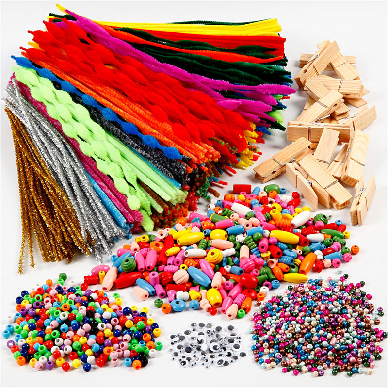 Afbeelding laden in galerijviewer, Https: www.cchobby.nl pret-met-wasknijpers-en-chenilledraad-diverse-kleuren-1-set