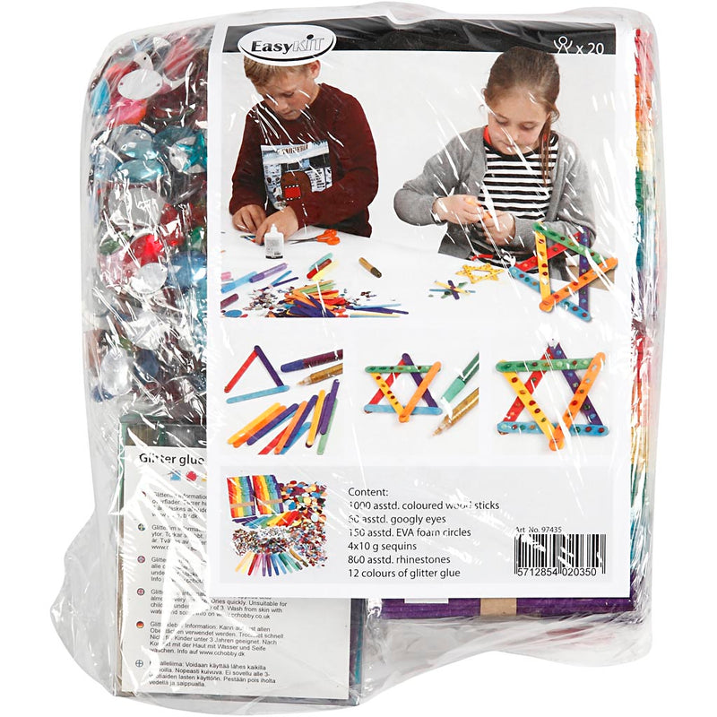 Afbeelding laden in galerijviewer, Https: www.cchobby.nl glitter-en-houten-stokjes-diverse-kleuren-1-set