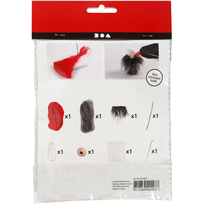 Afbeelding laden in galerijviewer, Https: www.cchobby.nl mini-hobbyset-kerstkabouter-met-grijze-baard-h-13-cm-1-doos