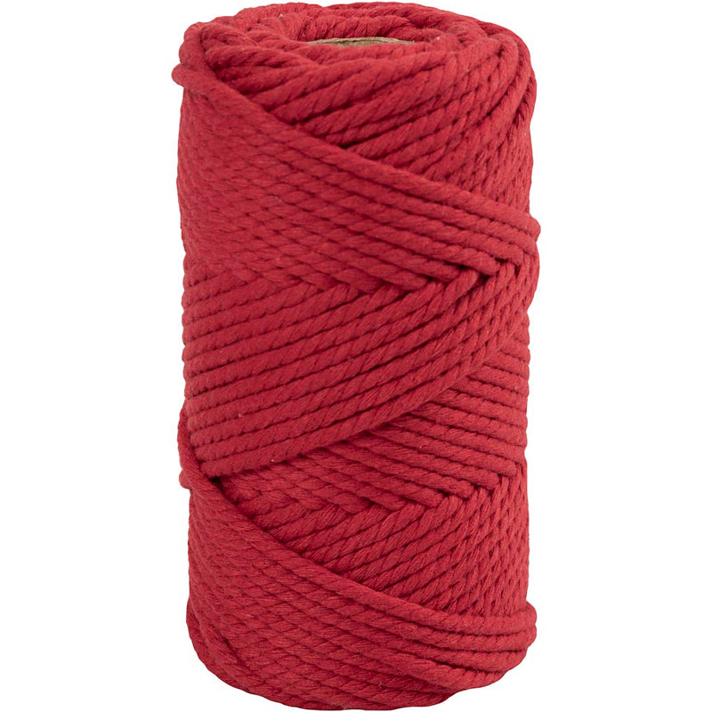 Afbeelding laden in galerijviewer, Http: www.cchobby.nl macrame-koord-l-55-m-d-4-mm-rood-330-gr-1-rol