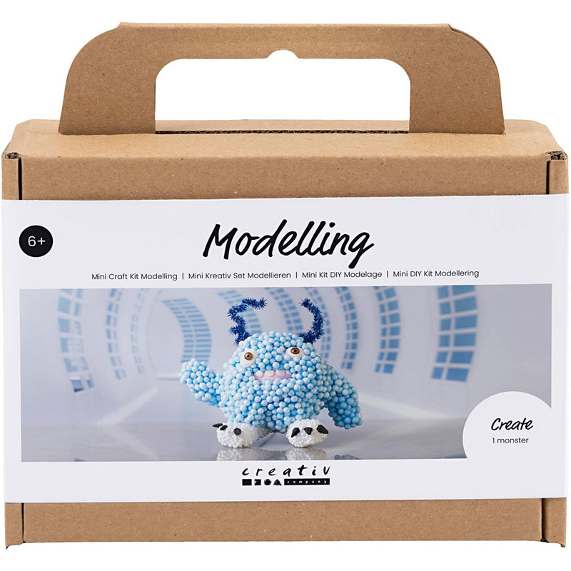 Afbeelding laden in galerijviewer, Https: www.cchobby.nl mini-hobbyset-boetseren-monster-bobby-lichtblauw-1-doos