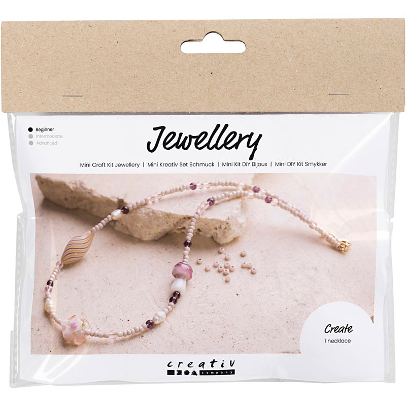 Load image into Gallery viewer, Creativ company https: www.cchobby.nl mini-hobbyset-sieraden-stoere-halsketting-roze-harmonie-1-doos