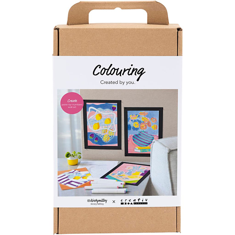 Load image into Gallery viewer, Creativ company https: www.cchobby.nl hobbyset-kleuren-schilderen-volgens-cijfers-markeerstiften-1-doos-977796