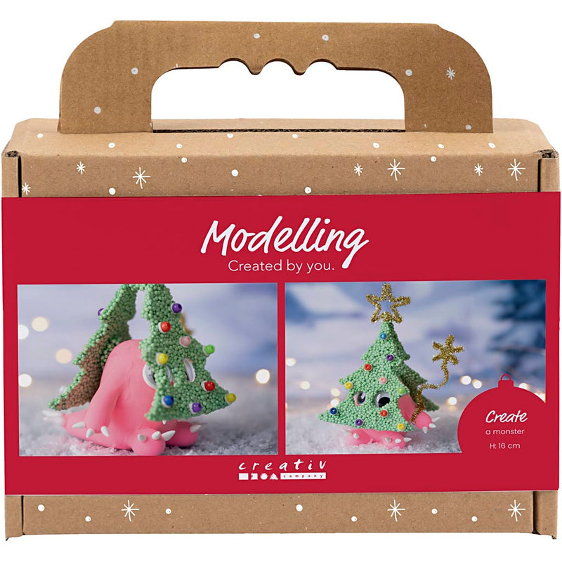 Load image into Gallery viewer, Creativ company https: www.cchobby.nl mini-hobbyset-boetseren-kerstboommonster-diverse-kleuren-1-doos