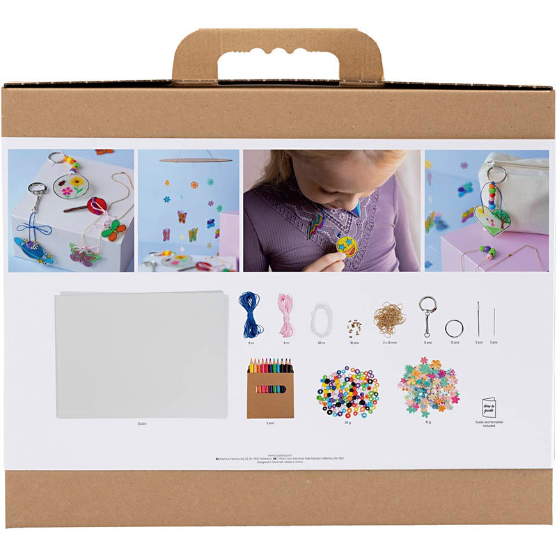 Cargue la imagen en el visor de la galería, Creativ company https: www.cchobby.nl groepsset-krimpfolie-mobiel-halsketting-armband-sleutelhanger-diverse-kleuren-1-doos