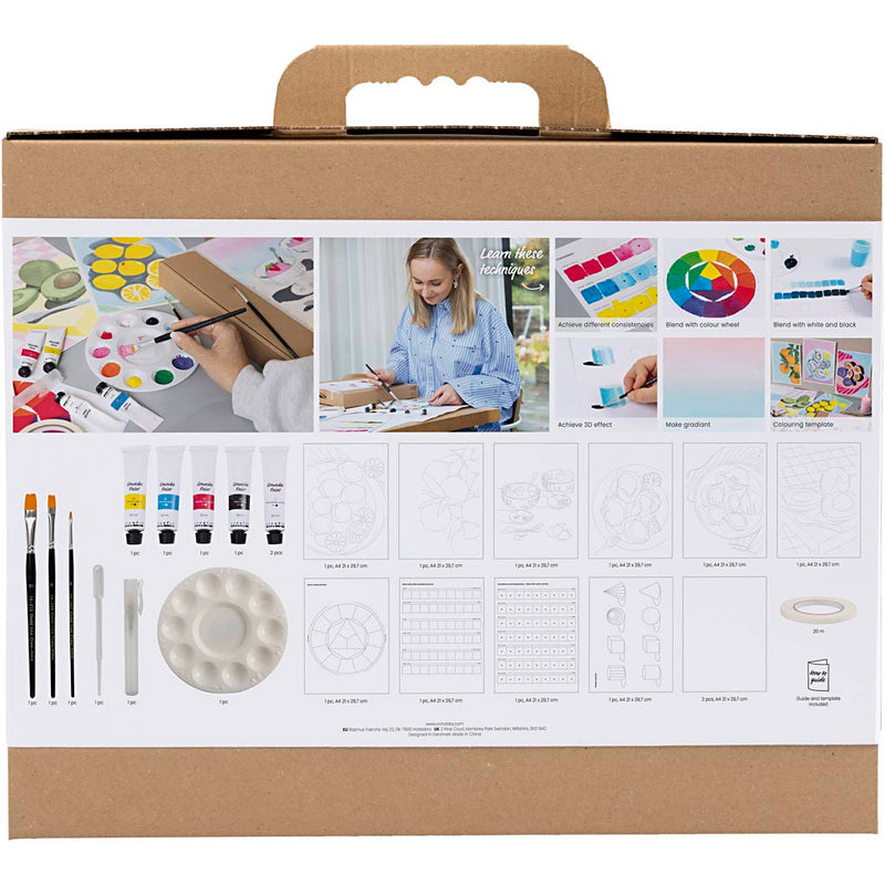 Load image into Gallery viewer, Creativ company starter hobbyset gouache schilderijen