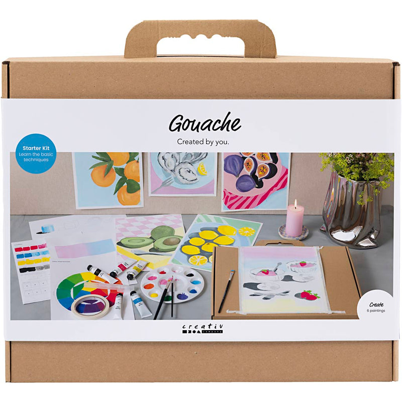 Load image into Gallery viewer, Creativ company starter hobbyset gouache schilderijen