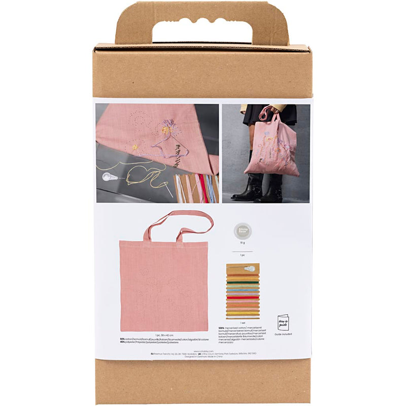 Load image into Gallery viewer, Creativ company https: www.cchobby.nl hobbyset-borduurwerk-draagtas-lichtroze-1-doos