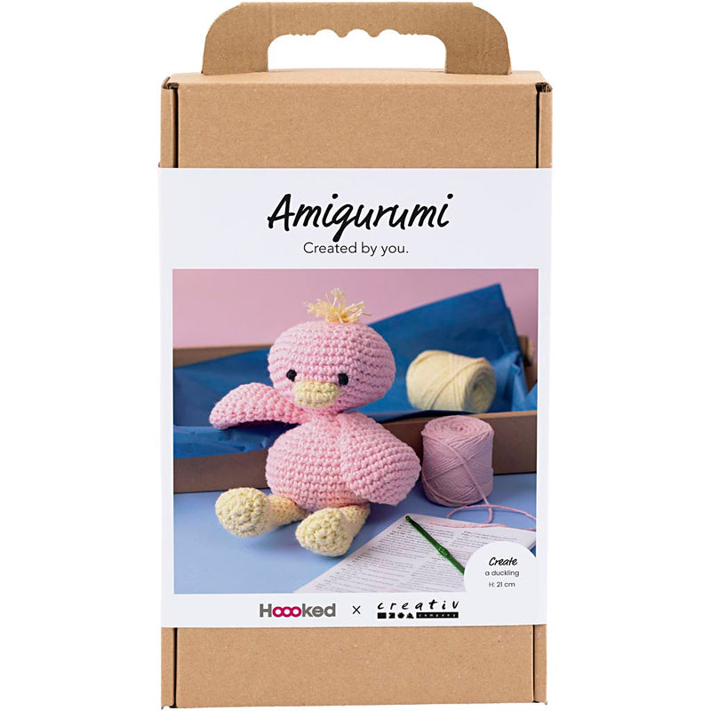 Load image into Gallery viewer, Creativ company https: www.cchobby.nl hobbyset-amigurumi-eendje-lichtroze-lichtgeel-1-doos