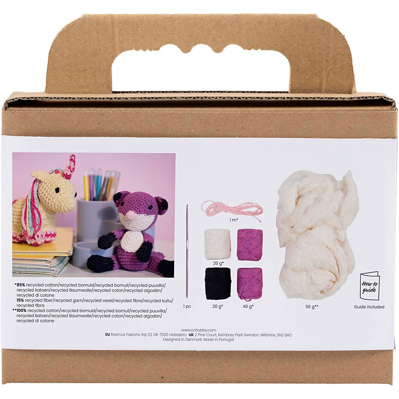 Load image into Gallery viewer, Creativ company https: www.cchobby.nl hobbyset-amigurumi-vos-zwart-plum-1-doos