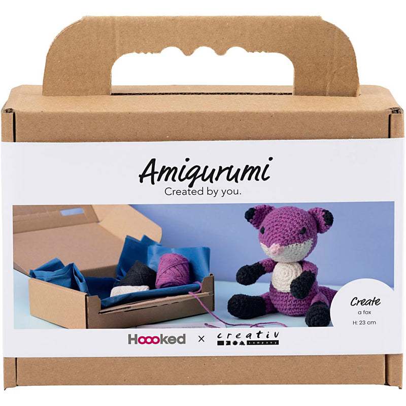 Load image into Gallery viewer, Creativ company https: www.cchobby.nl hobbyset-amigurumi-vos-zwart-plum-1-doos
