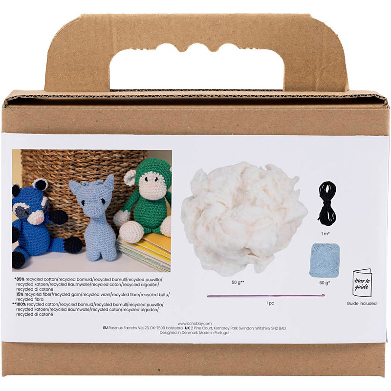 Chargez l'image dans la visionneuse de la galerie, Http: www.cchobby.nl hobbyset-amigurumi-giraf-lichtblauw-1-doos