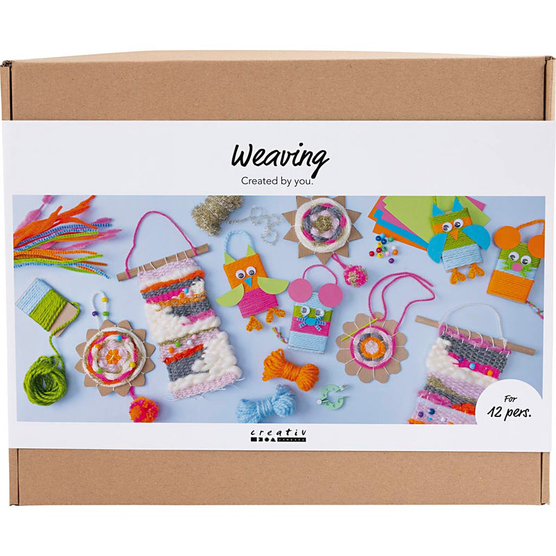 Load image into Gallery viewer, Creativ company https: www.cchobby.nl groepsset-weven-wandbevestigingen-hangers-uilen-muis-diverse-kleuren-1-doos