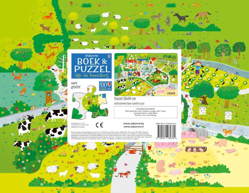 ギャラリービューアに画像をロードする, Usborne op de boerderij boek puzzel